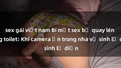 sex gái việt nam Bí mật sex bị quay lén trong toilet: Khi camera ẩn trong nhà vệ sinh lộ diện